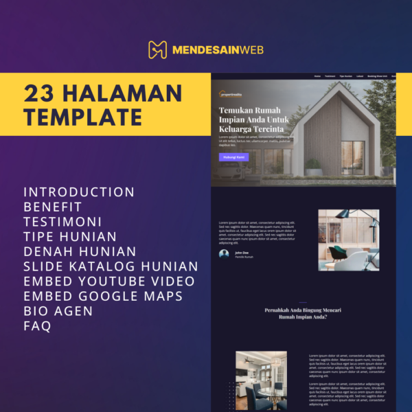 Template Ultimate Properti Website Canva - Gambar 3
